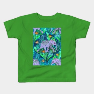 Little Elephant on a Jungle Adventure Kids T-Shirt